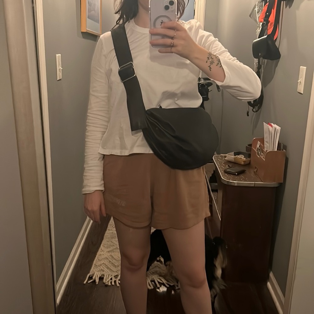COS leather crossbody bag
